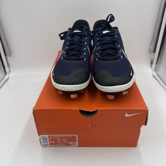 Size 7 - Nike Alpha Huarache Elite 3 Low College Navy - Picture 1 of 5